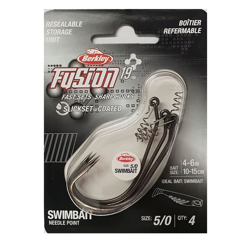 Berkley FSN19WSB Fusion19 Weighted Swimbait Hooks - Size 4/0