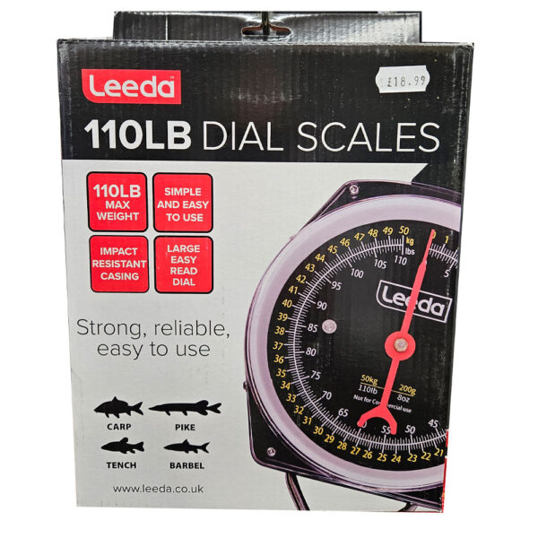 Leeda 110lb Dial Scales - Boxed