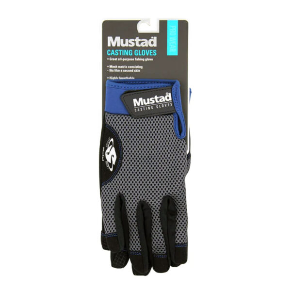Mustad Casting Gloves in packaging