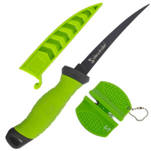 Sidewinder X-Blade 6” Fillet Knife, Sharpener & Sheaf