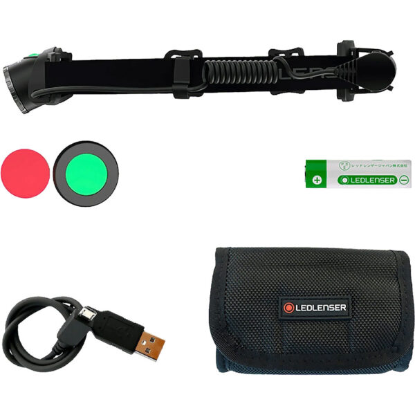 Ledlenser MH10 Rechargeable Head Torch Package Contents