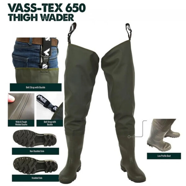 Vass-Tex 650 Series Thigh Waders
