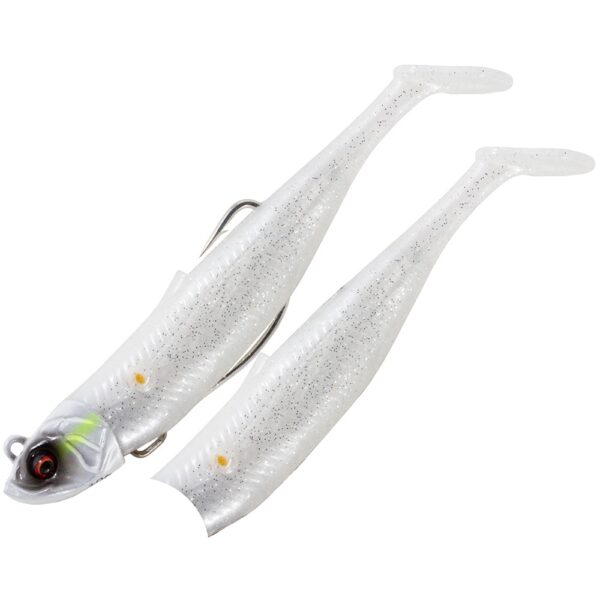 Savage Gear Savage Minnow Weedless Combo - White Pearl Silver
