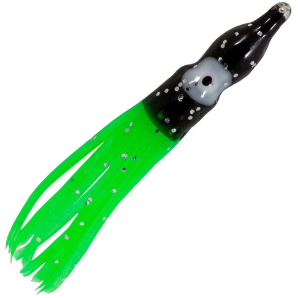 2" Muppet Attractor Green and Black Sparkle